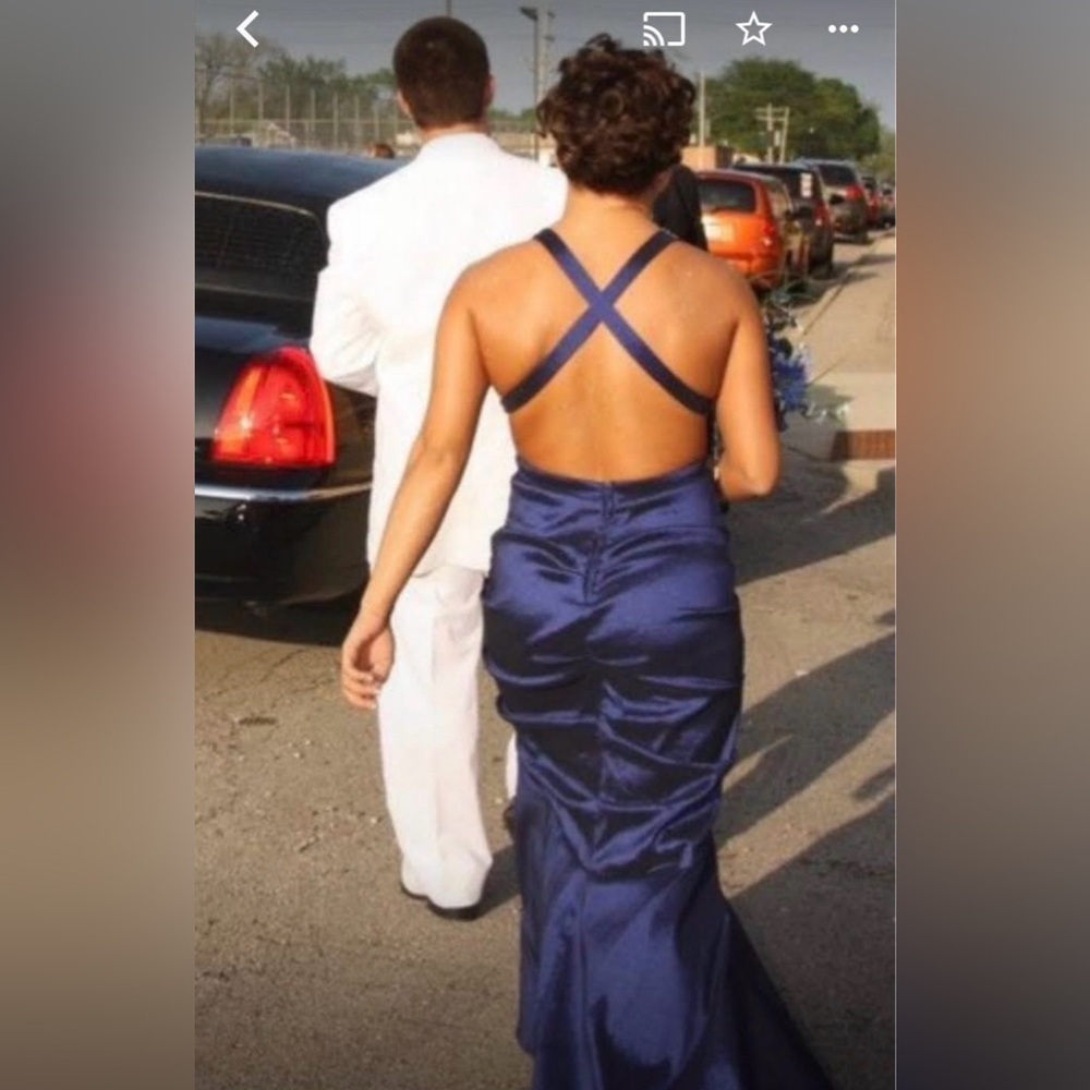 Masquerade cut out beaded prom dress - Picture 2 of 6